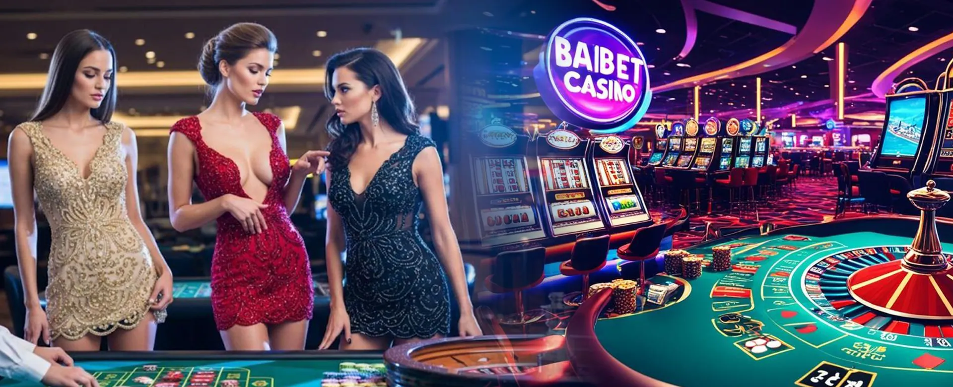 Dynamic background image of 8k8 Casino games and players